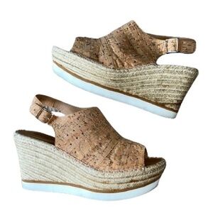 Vaneli Cadet Wedge open toe sandals size 9.5